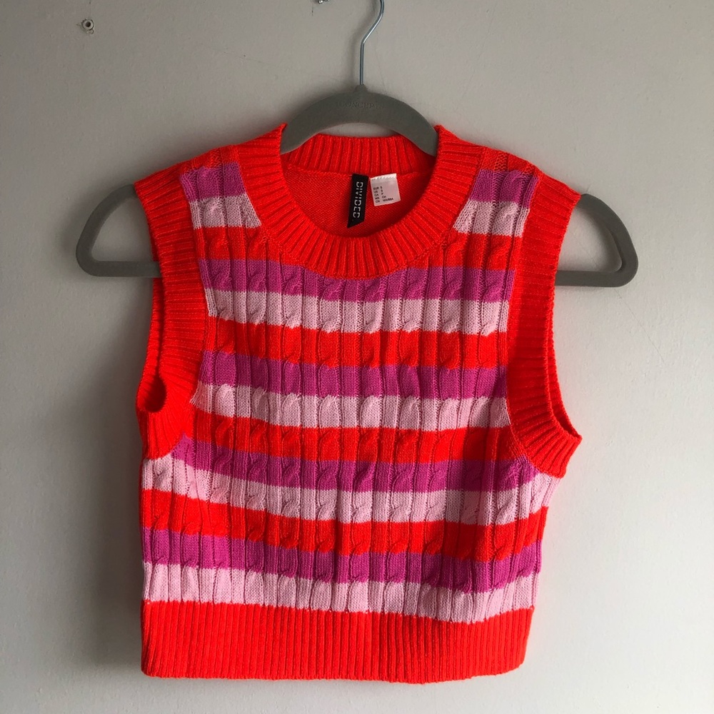 Pink Sweater Vest